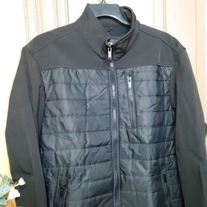 Apt. 9 Men’s Quilted Puffer Moto Winter Black Jacket size XL